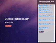 Tablet Screenshot of beyondthebooks.com